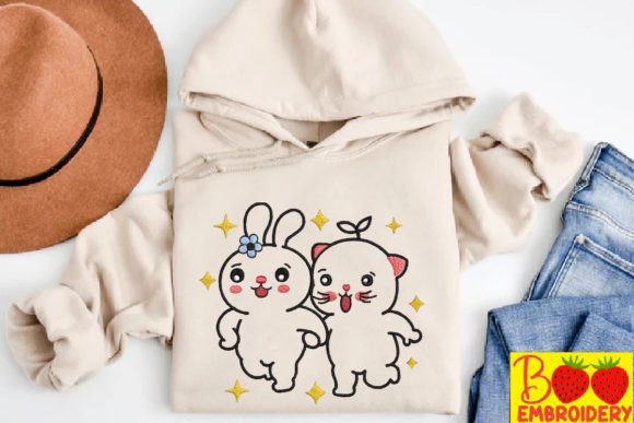 Review: Cat and Rabbit Holding Hands Design