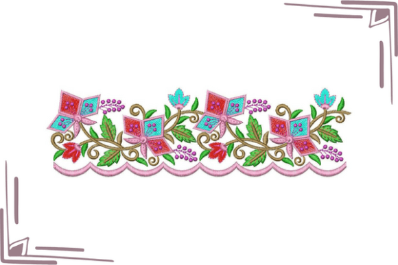 Review: Colorful Flower Leaf Border for Holiday Crafts