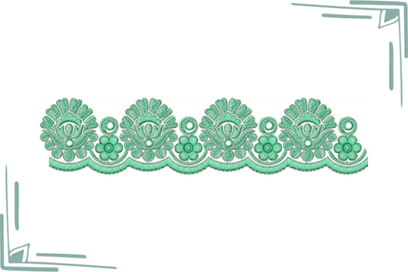 Reviewing the Butta Flower Border with Cut Work